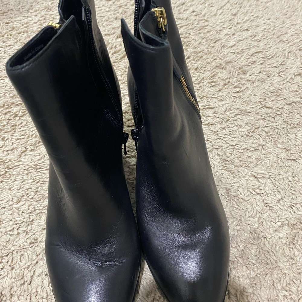 Aldo Sleek Black Ankle Booties